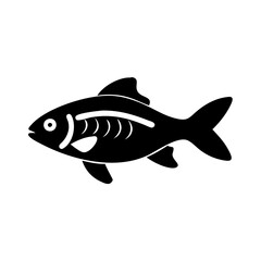 rainbowfish icon, rainbowfish line art - simple line art of rainbowfish, perfect for rainbowfish logos and icons