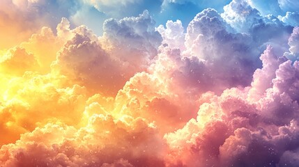 Fototapeta premium Colorful cloudscape