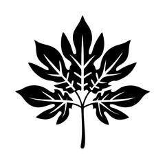 sassafras tree icon, sassafras tree line art - simple line art of sassafras tree, perfect for sassafras tree logos and icons