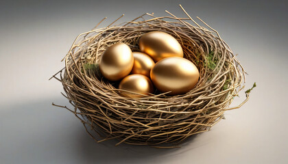 golden egg in nest