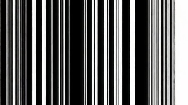 Barcode Icon for Web Design in Simple Black and White Style Generative AI