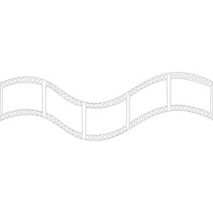 Fototapeta premium Film Movie Drawing outlined Illustration