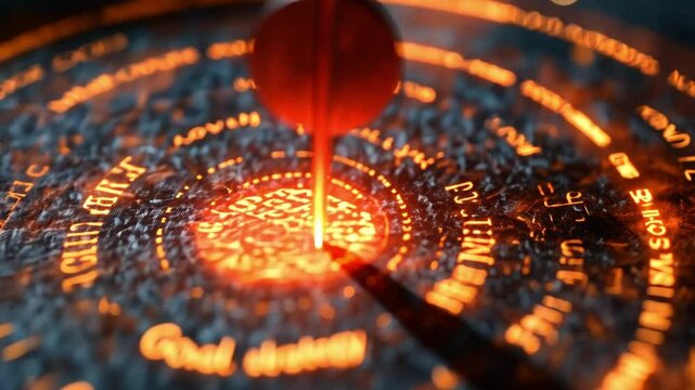 Geometric Laser Engraving: A close-up view of intricate geometric patterns being precisely etched by a focused laser beam.