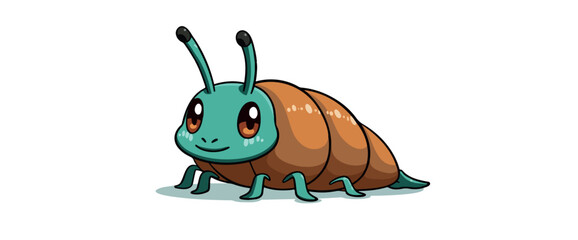 charming cartoon insect