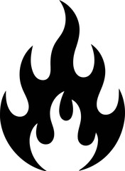  fire fame icon silhouette clipart vector 