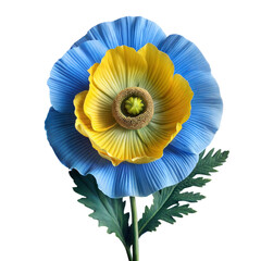 Obraz premium Yellow sunflower flower isolated on white background