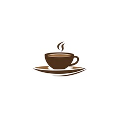 Obraz premium Hot Coffee Cup on a Saucer