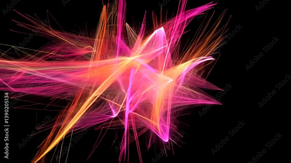 Poster dynamic wave of particles creating big data visualization effect generative ai