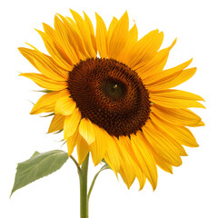 Fototapeta premium sunflower on white background
