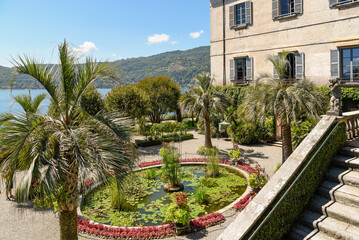 Borromeo Palace with botanical garden located on Isola Madre on the lake Maggiore, province of Stresa, Piedmont, Italy