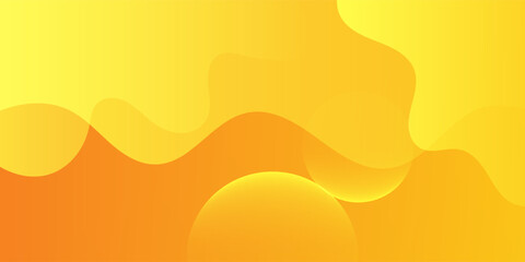 Liquid color background design. Yellow Fluid gradient shapes composition. Futuristic design posters. Eps10 vector
