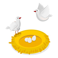 3D Isometric Flat Vector Illustration of Wild Animals Habitat Types, Geographical Wildlife Biodiversity. Item 2