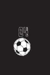 Obraz premium soccer ball on black background