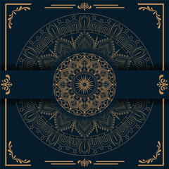 luxury mandala design, relaxing and easy mandala art for tattoo design,Mandala silhouette vector with colorful background mandala pattern Beautiful pattern on a red background. Vector mandala template