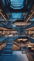 Obraz premium modern sleek office with minimalist and stylish decor