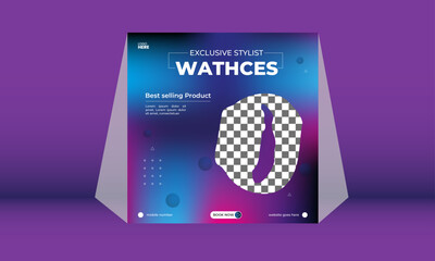 Fototapeta premium EXCLUSIVE STYLIST WATCH SOCIAL MEDIA POST DESIGN