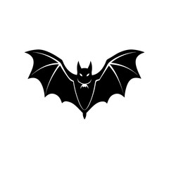 Flying Bat vector silhouette illustration