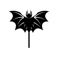  Lollipop with Bat wings silhouette 