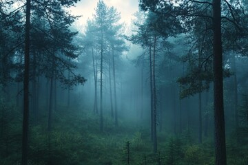 Obraz premium Misty Forest Enigma