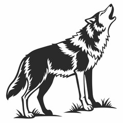 wolf silhouette
