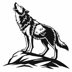 wolf silhouette