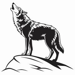 wolf silhouette