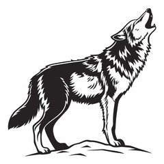 wolf silhouette