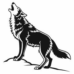 wolf silhouette