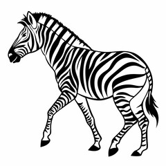 zebra silhouette