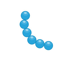 Glycolipid cell vector illustration. Structure of cell membrane.