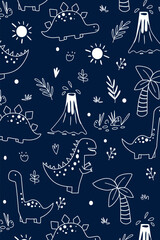 seamless pattern with christmas trees