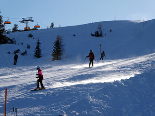 Grießenkareckabfahrt in Richtung Flachau
