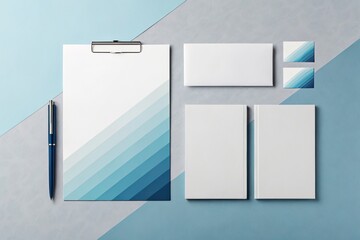 Modern Branding Mockup with Stationery and Pen