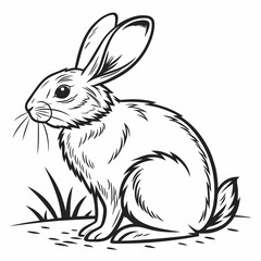 Fototapeta premium vector of a rabbit
