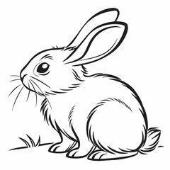 vector of a rabbit