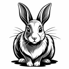 vector of a rabbit