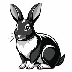 vector of a rabbit