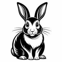 vector of a rabbit