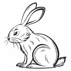 vector of a rabbit