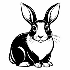 vector of a rabbit