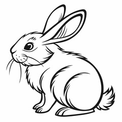 vector of a rabbit