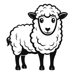 vector of a sheep