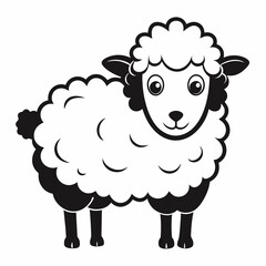 vector of a sheep