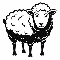 vector of a sheep