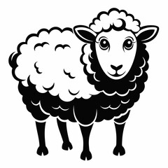vector of a sheep