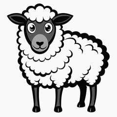 vector of a sheep
