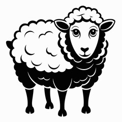 vector of a sheep