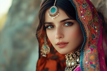 Fototapeta premium Woman in sari