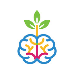 "Inner Bloom &ndash; Abstract Human Mind Tree Logo for Self-Growth"

