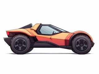 Futuristic Off-Road Concept Car Animation: Sleek and Sporty Vehicle Design for Modern Adventure